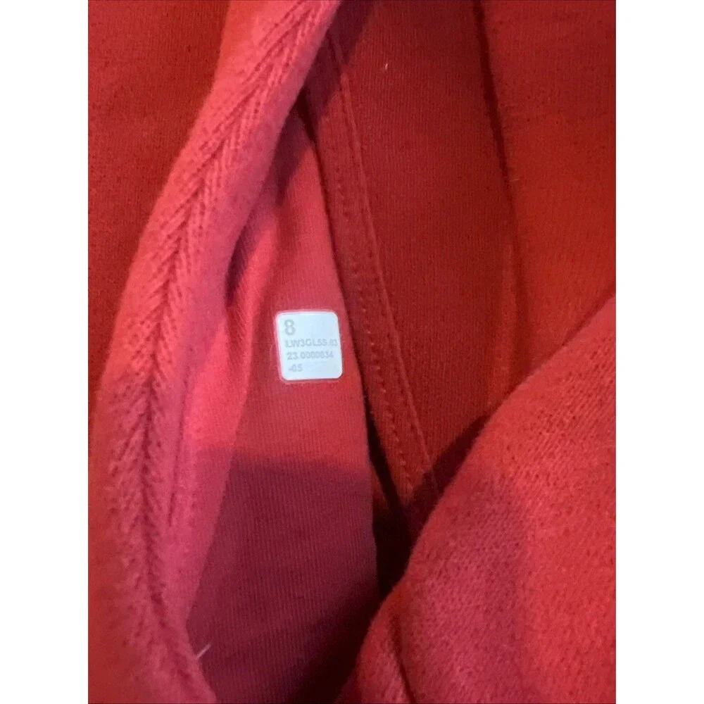 Lululemon University Of Alabama Script A Red Relaxed Fit Hoodie Women’s Size 8